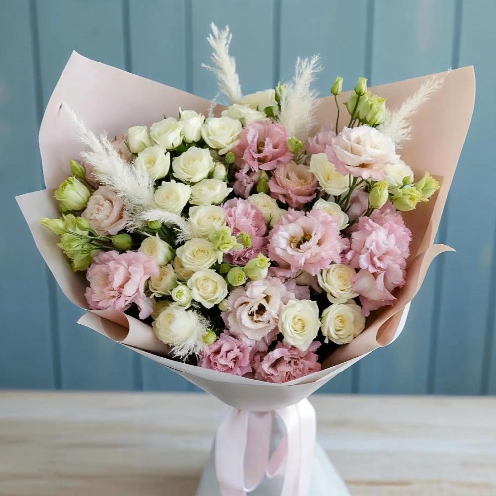 Букет цветов из: Альстромерии и Розы в Ордынском