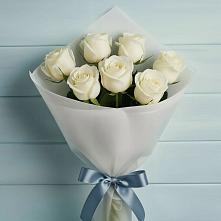 Букет 7 Белых роз Эдлесс Лав в Ордынском