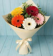 Букет цветов из:  Герберы в Ордынском