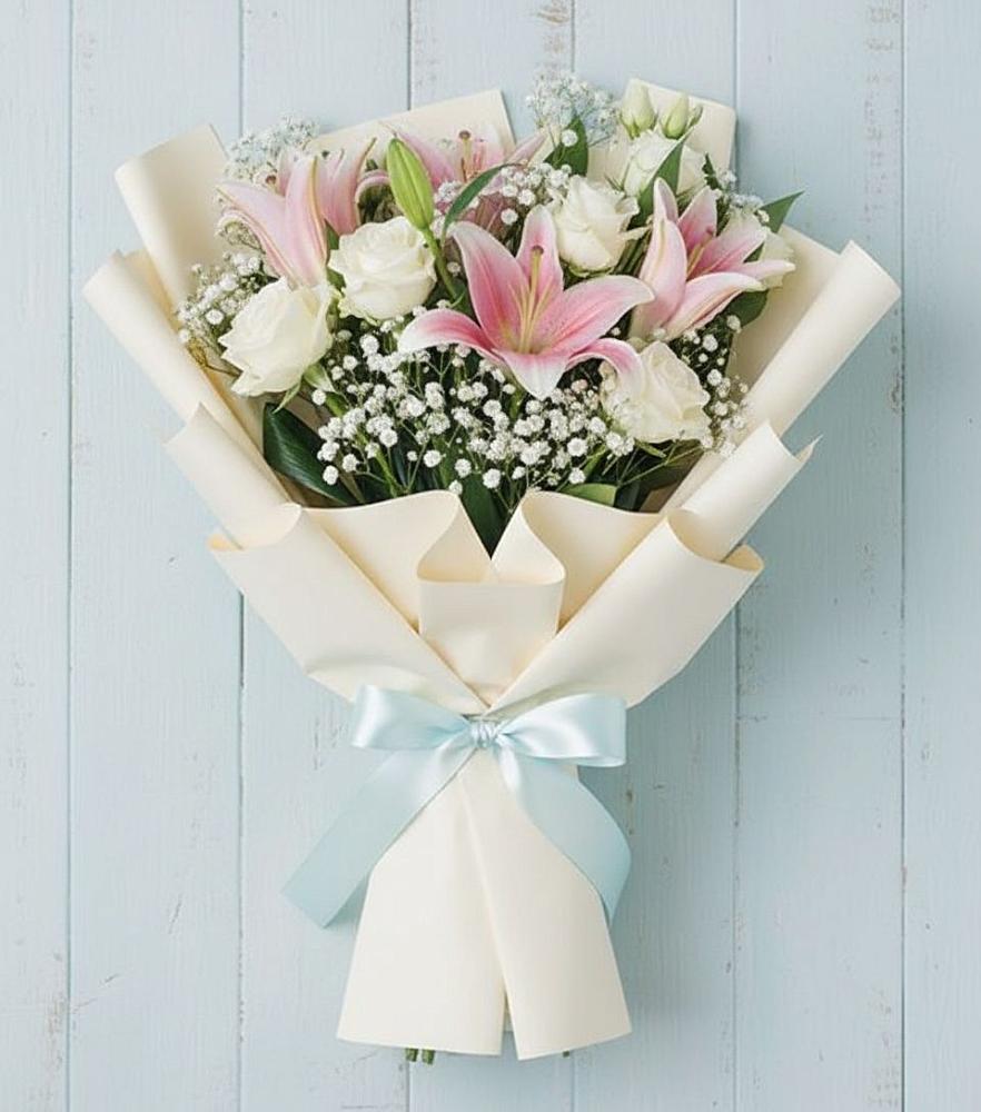 Букет цветов из: Лилии в Ордынском