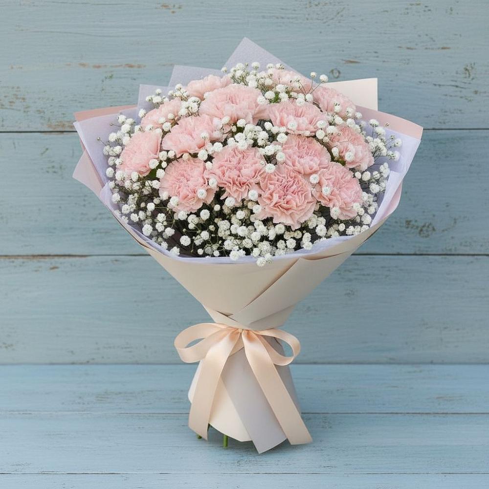 Букет цветов из: Гвоздики в Ордынском