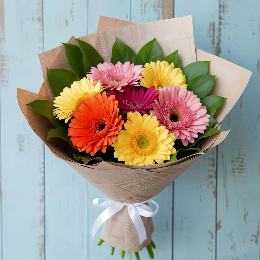 Букет цветов из: Герберы в Ордынском