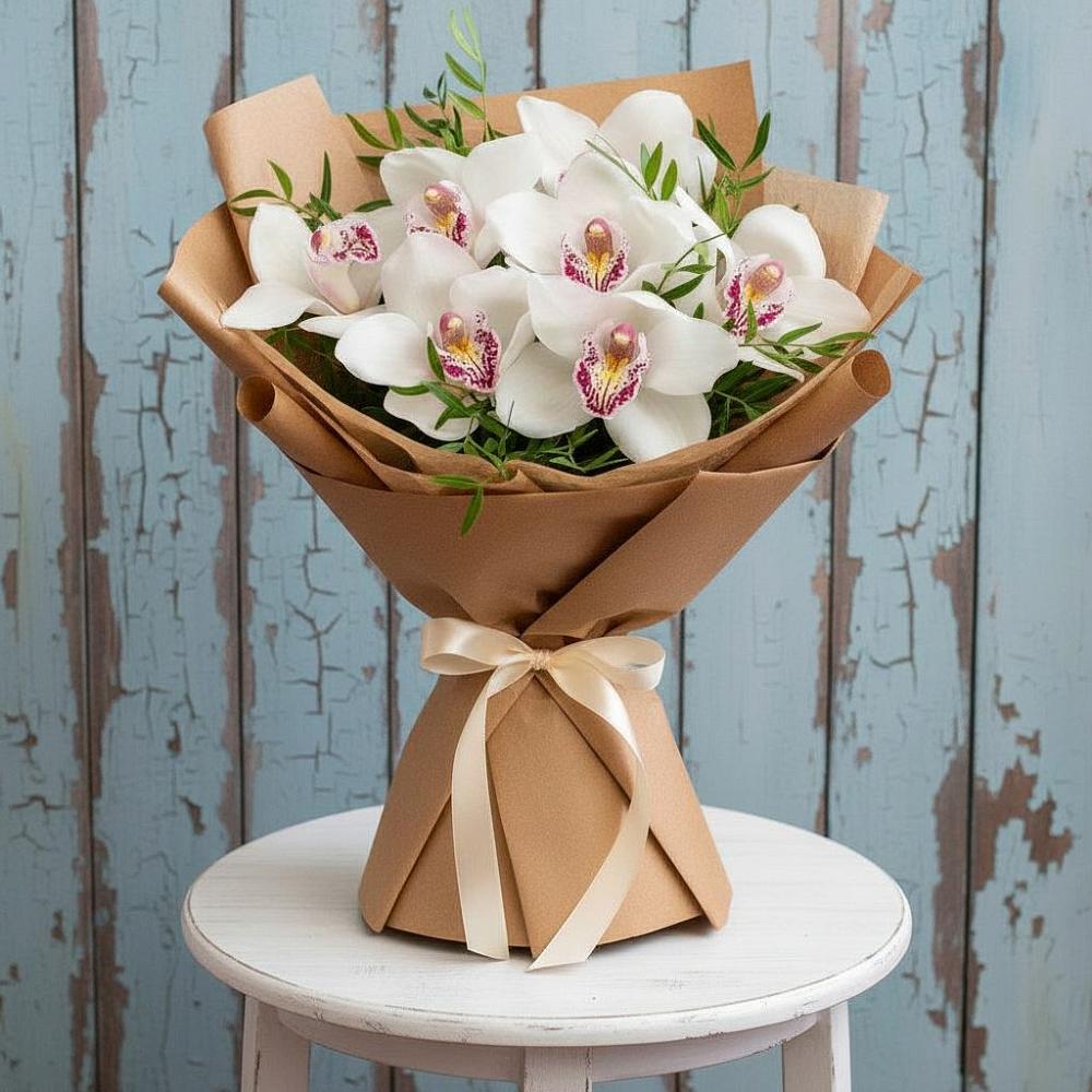 Букет цветов из: Орхидеи и Розы в Ордынском