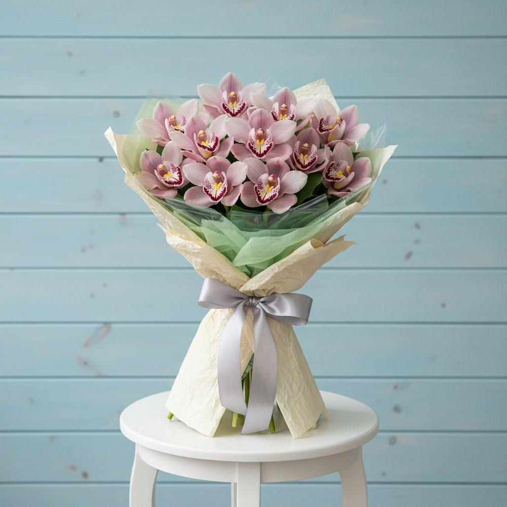 Букет цветов из: Орхидеи и Розы в Ордынском