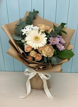Букет цветов из:  Герберы и Хризантемы в Ордынском