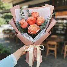 Букет цветов из:  Розы в Ордынском