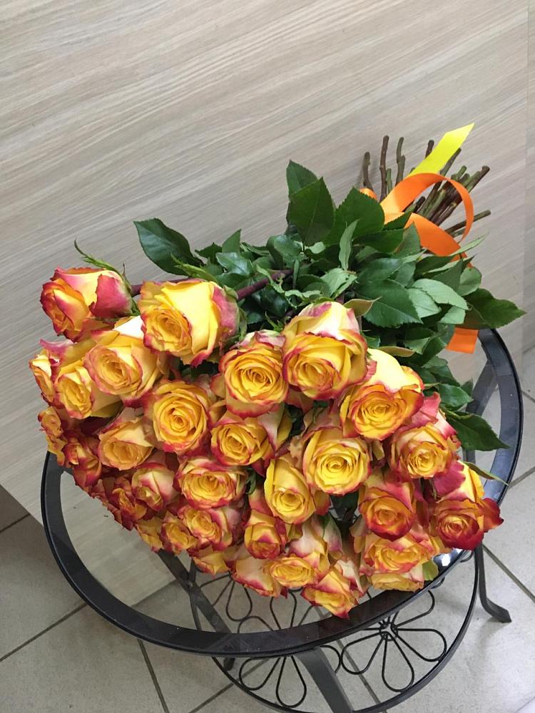 Букет Желтые розы в Ордынском