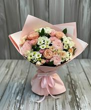 Букет цветов из:  Гвоздики, Розы и Хризантемы в Ордынском