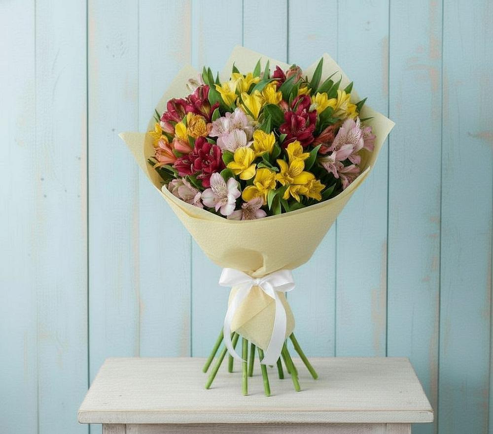 Букет цветов из: Альстромерии в Ордынском