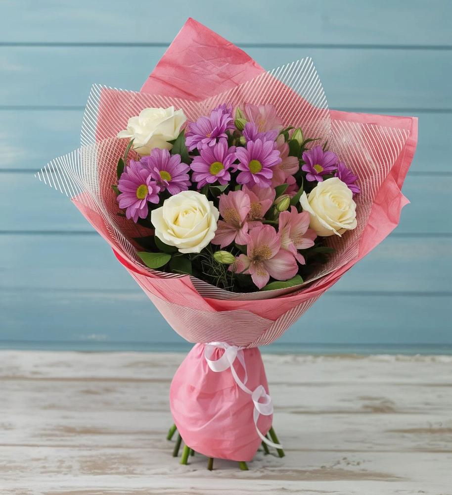 Букет цветов из: Герберы в Ордынском