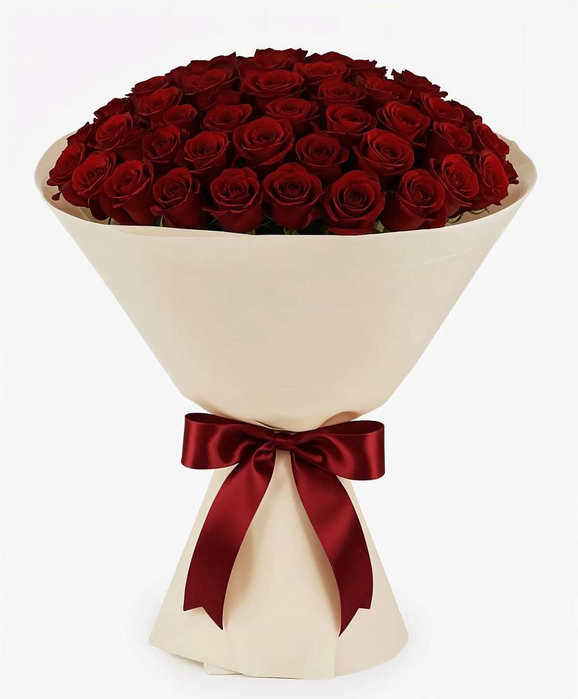 Букет 101 Бордовая роза Блэк Бакарра в Ордынском