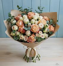 Букет цветов из:  Альстромерии и Розы в Ордынском